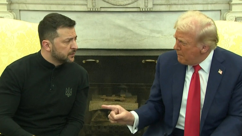 Tense meeting unfolds between Trump and Zelensky