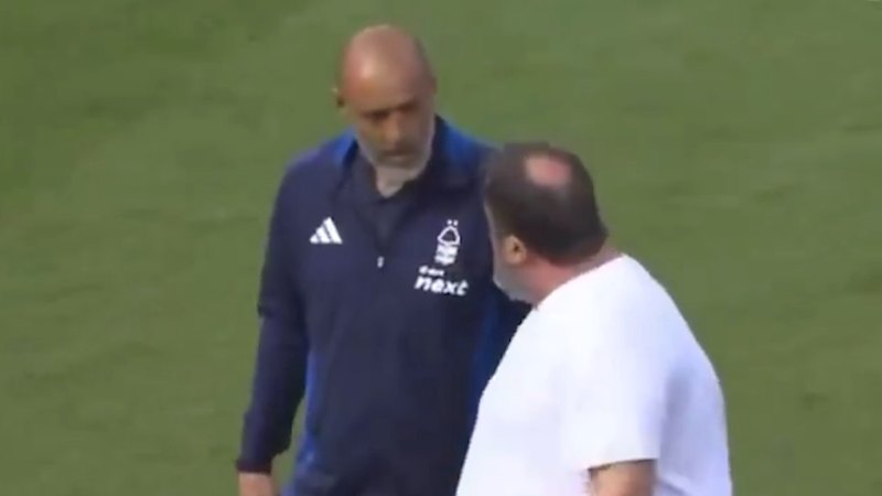 Nottingham Forest owner storms onto pitch