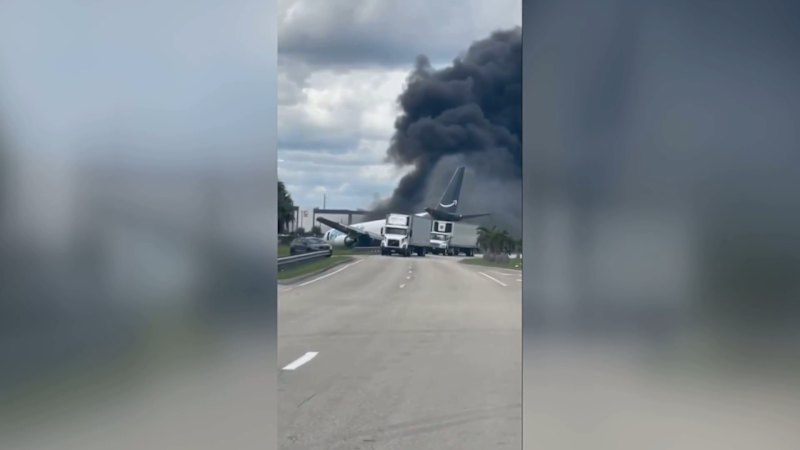 Amazon cargo plane emergency in Miami