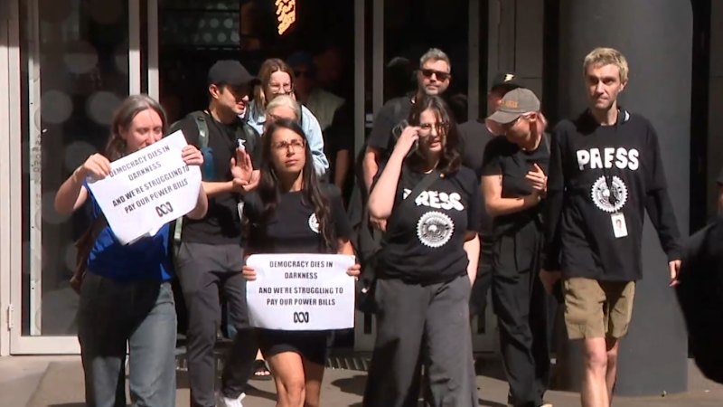 ABC staff walk off the job in nationwide strike