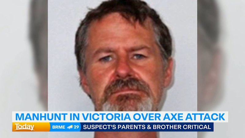 Manhunt underway over alleged axe attack