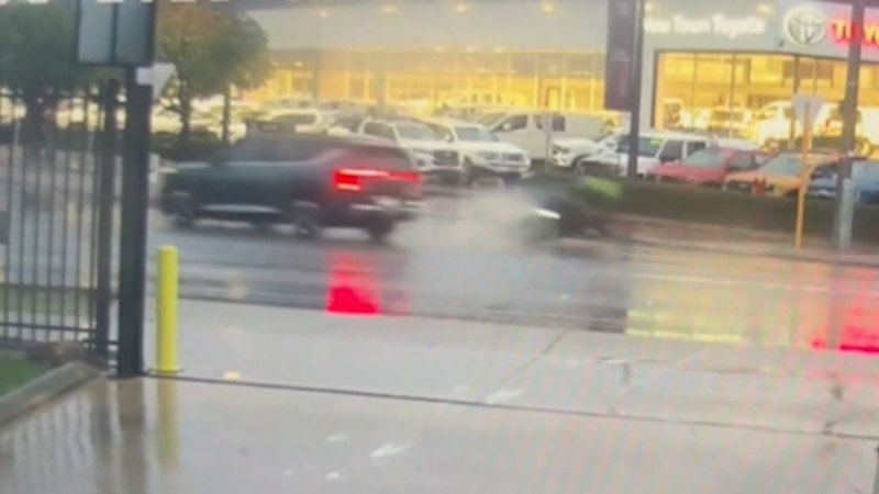 CCTV captures horror crash involving young motorcyclist