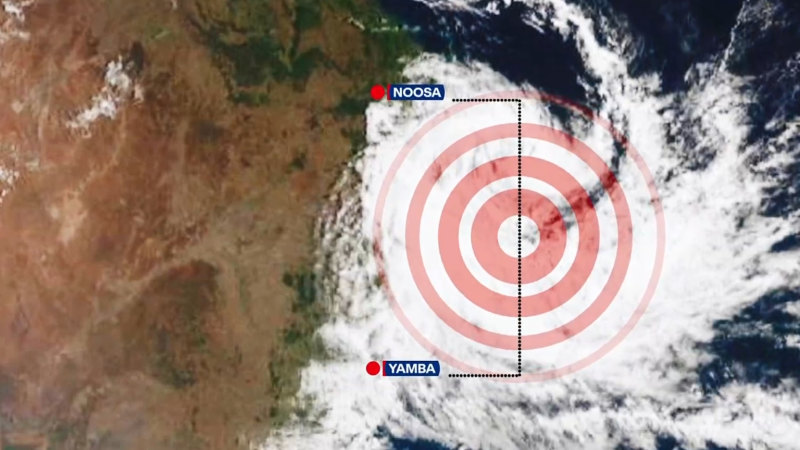 Cyclone Alfred hours from making landfall