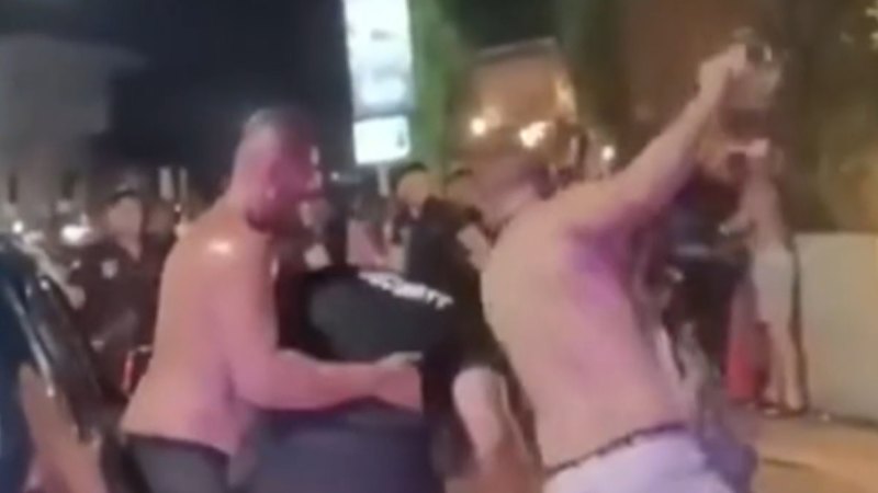 Tourists brawl with security staff outside Bali night club