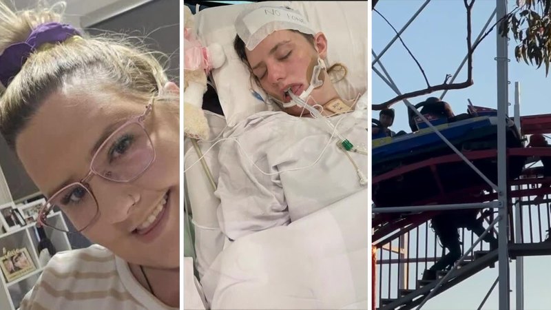 Woman’s painful recovery after being hit by rollercoaster