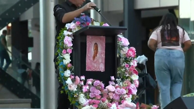 Sea of pink at vigil for Kumanjayi Little Baby