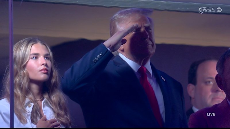 Trump booed at NBA Finals game