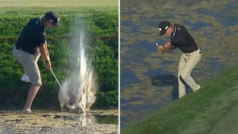 Leader tumbles out of contention with nightmare triple bogey