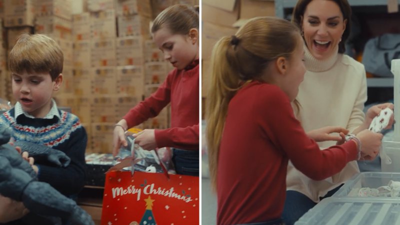 The Princess of Wales and her three children volunteer at baby bank charity