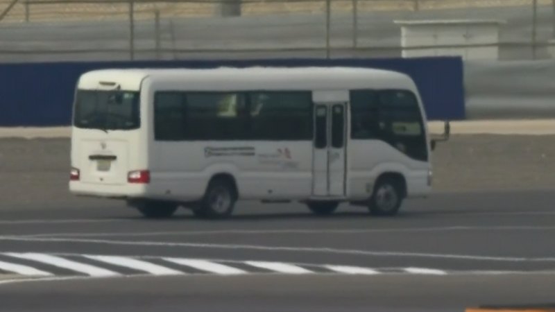 F1 testing interrupted by rogue bus driver