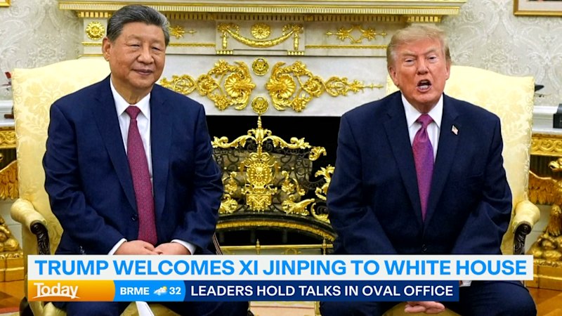 Donald Trump, Beyaz Saray'da Çin Cumhurbaşkanı'nı ağırlıyor