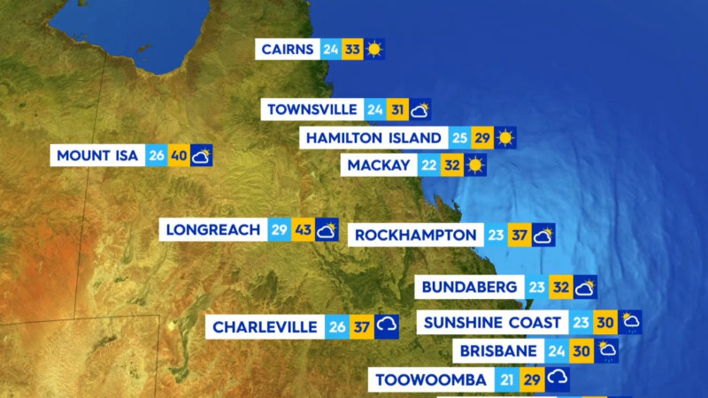 National weather forecast for Monday December 9