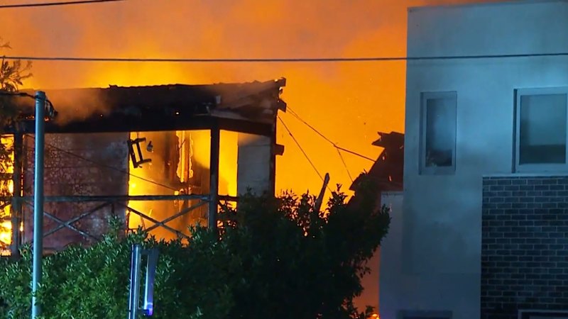 Huge house fire in Sydney's inner west