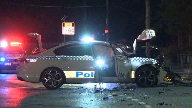 Police car involved in Sydney crash