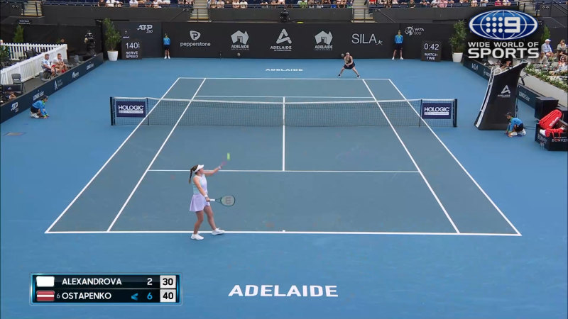 Adelaide International Highlights: Jelena Ostapenko v Ekaterina Alexandrova