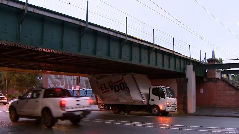 Second truck in two days slams into notorious Melbourne bridge