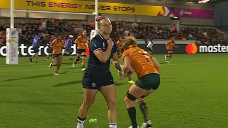 USA goalkicker gets timed out