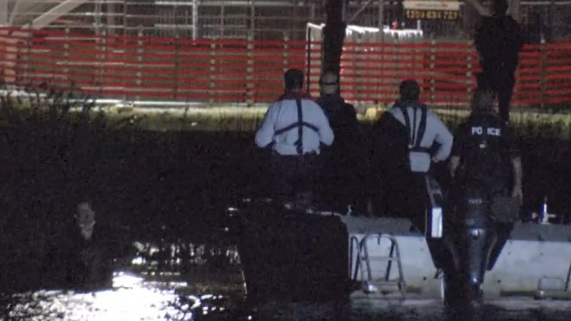 Bizarre water police standoff in Melbourne