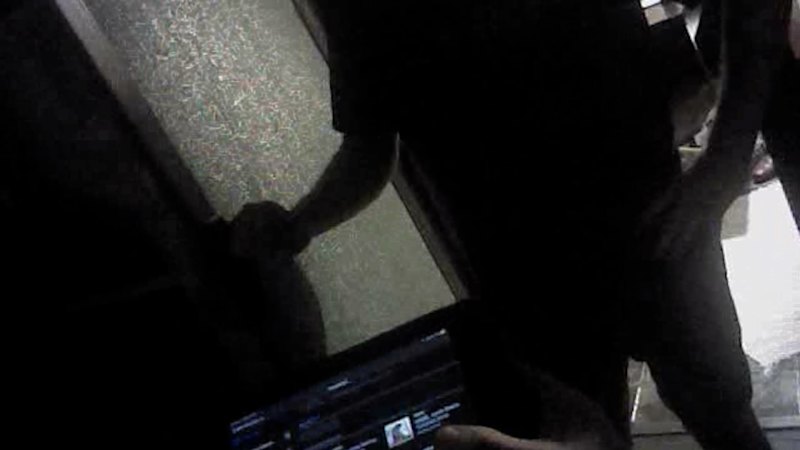 Body-cam footage of police visiting Mark Waden's home