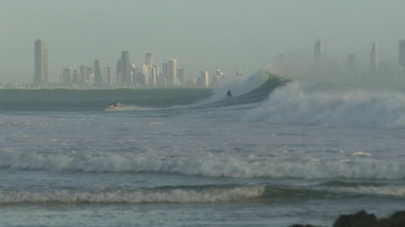 Surfers warned to stay out of water ahead of cyclone’s arrival