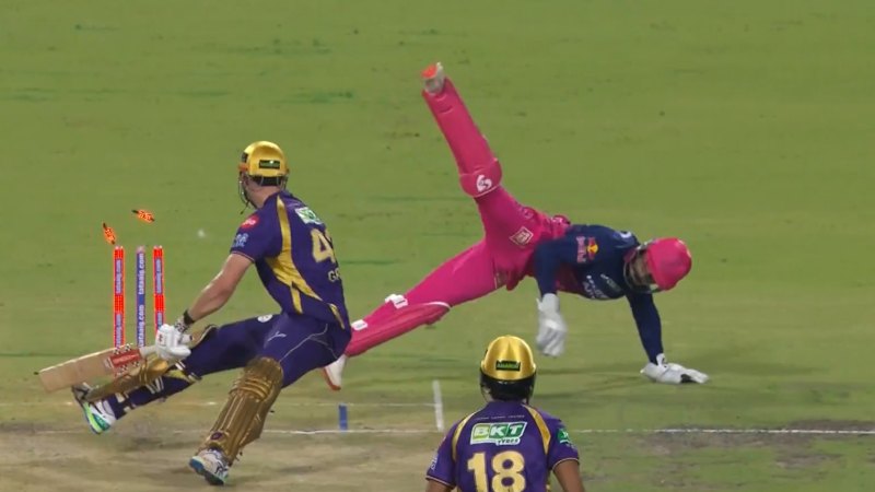 Green victim of crazy stumping