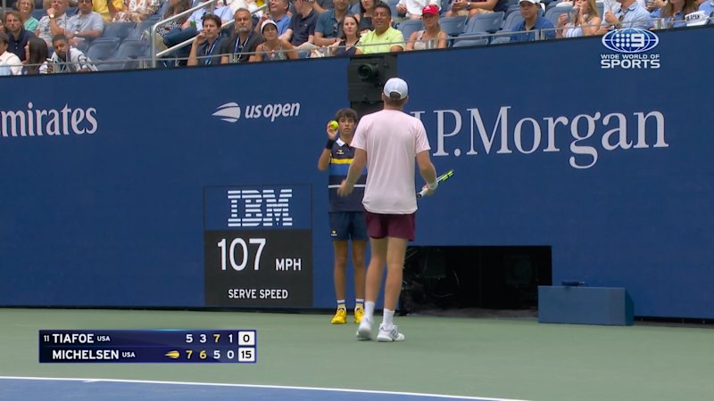 Alex Michelsen accused of spraying a fan during match with Frances Tiafoe