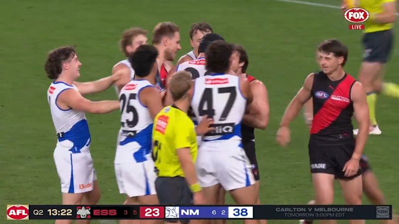 North star wipes blood on Essendon opponent
