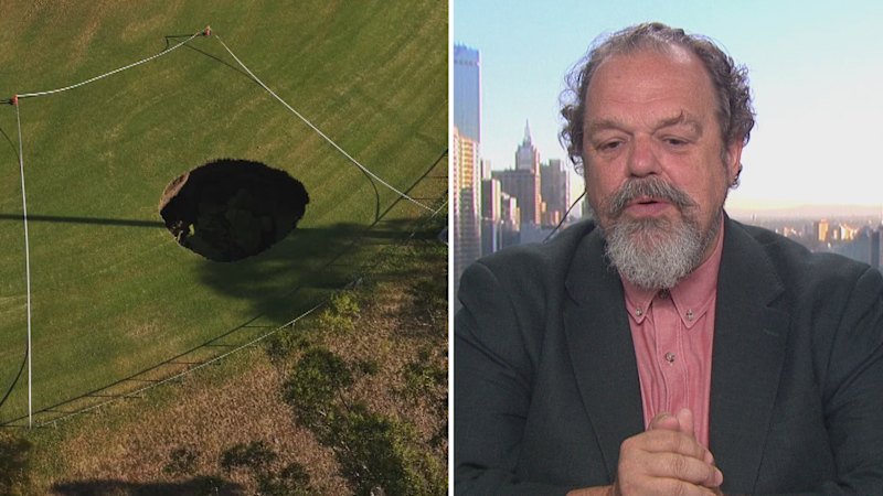 Tunnelling expert addresses Melbourne sinkhole