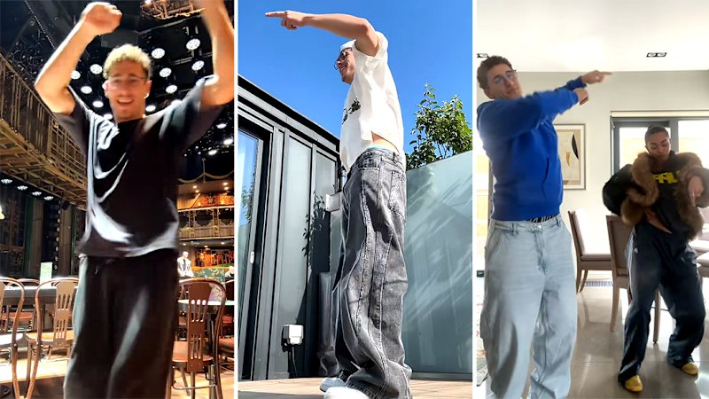 Marcus Vrondas shows off his dance moves