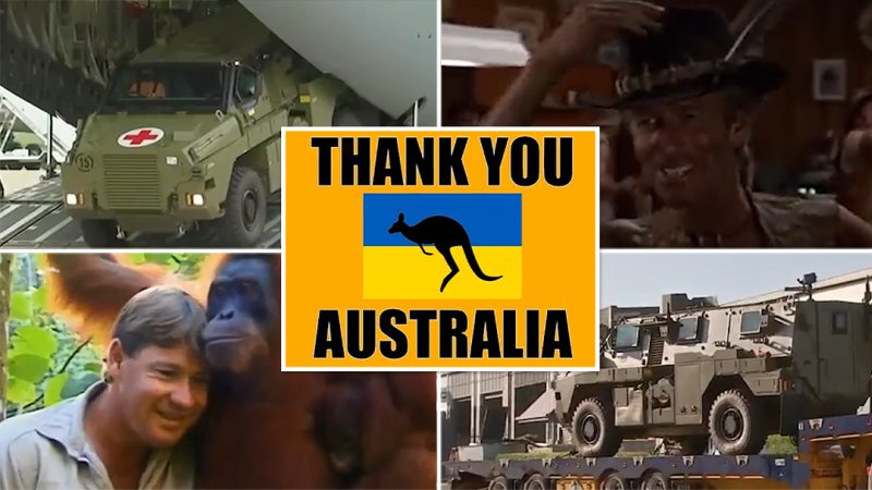Ukrayna, Avustralya'ya teşekkür videosu yayınladı