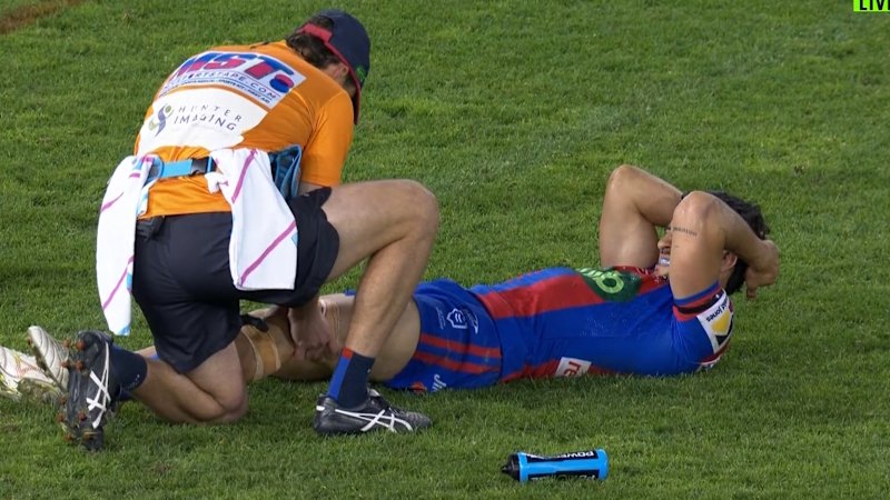 Dylan Brown suffers knee injury as Knights play Roosters