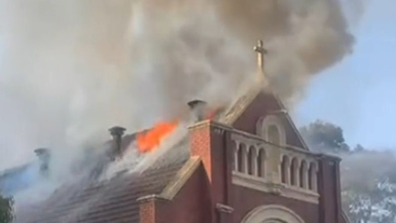 Melbourne church damaged after suspicious fire