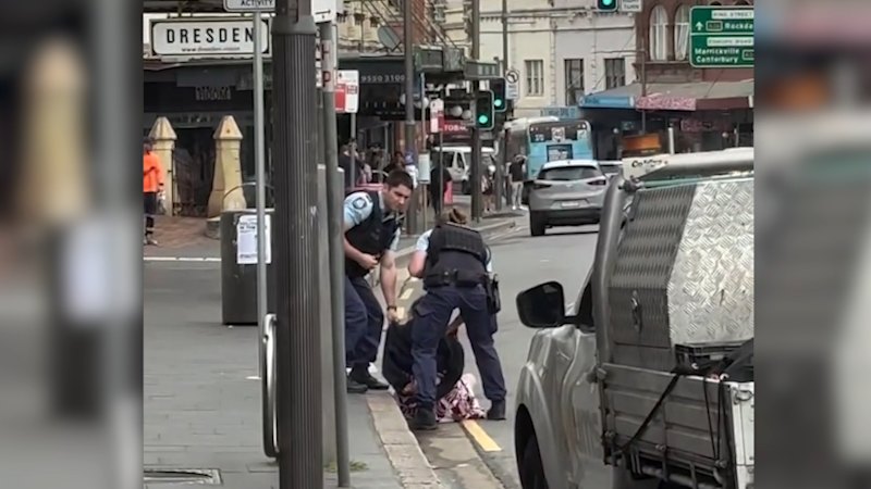 Woman Tasered, arrested after alleged stabbing outside Sydney cinema