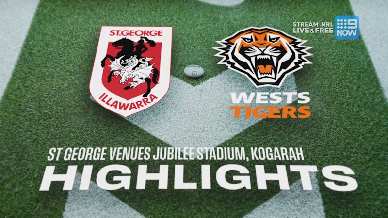 NRL Highlights: Dragons v Tigers - Round 18