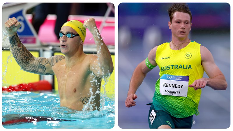 Australia wins nine gold medals and breaks two sprint records at Commonwealth Games