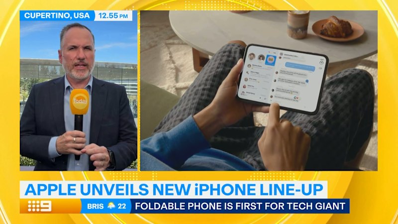 Apple unveils its first foldable iPhone design alongside a new iPhone lineup