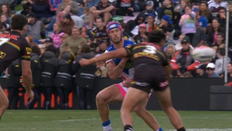 Ponga flattened by big hit