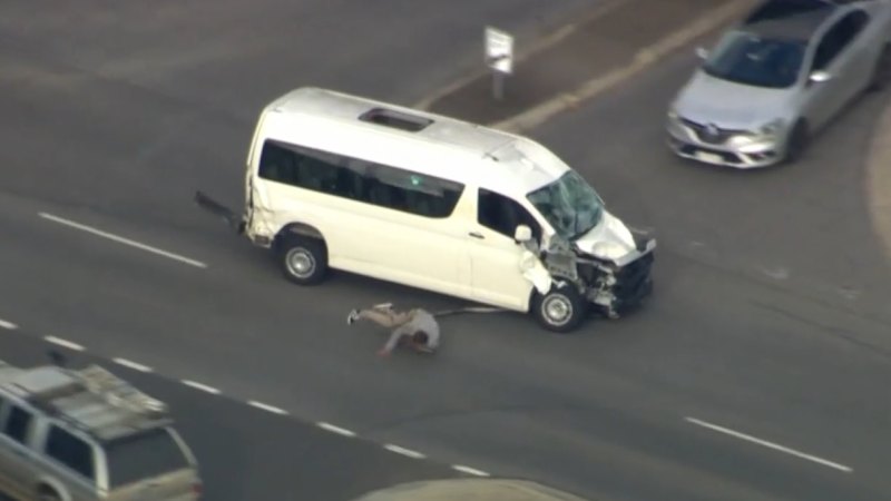 Multiple cars hit during high-speed police chase