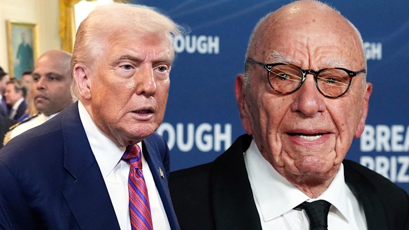 Trump sues Murdoch for Epstein birthday card article
