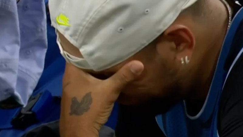 Kyrgios in tears at Indian Wells