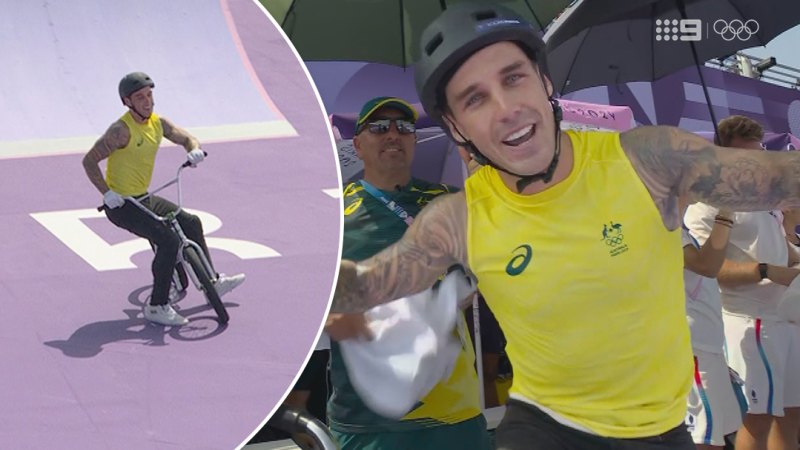 Martin bombs out of BMX freestyle final