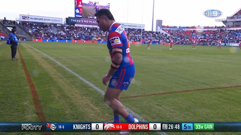 Jacob Saifiti leaves match early with hamstring injury