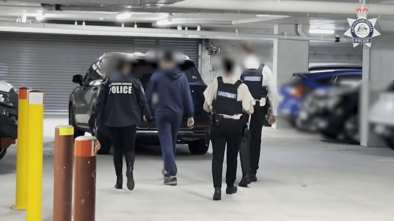 Australian Federal Police footage of arrest in Brisbane