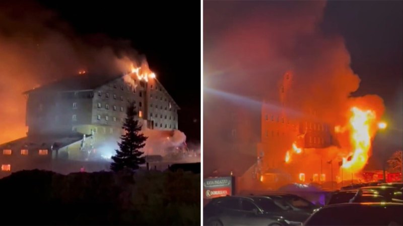 At least 66 people dead in ski hotel fire in Turkey