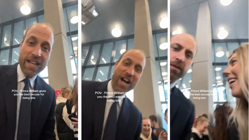 Prince William appears in student’s TikTok to explain to professor why she’s late