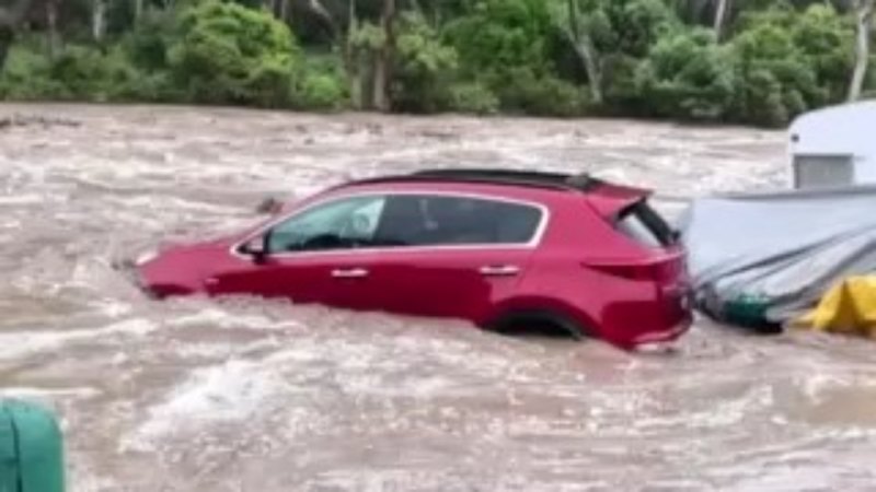 Severe flash flooding hits holidaymakers at Cumberland River Holiday Park