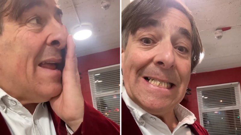 British comedian Mark Steel talks about nerves before performing