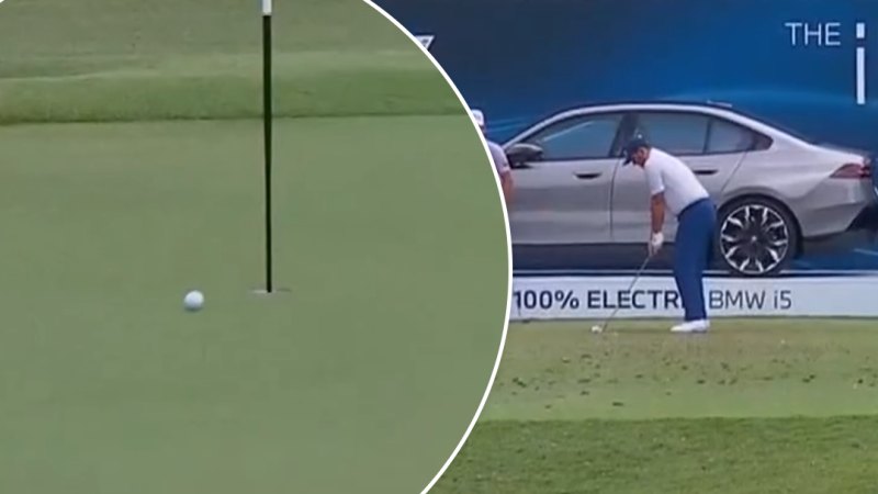 Englishman barely misses hole-in-one