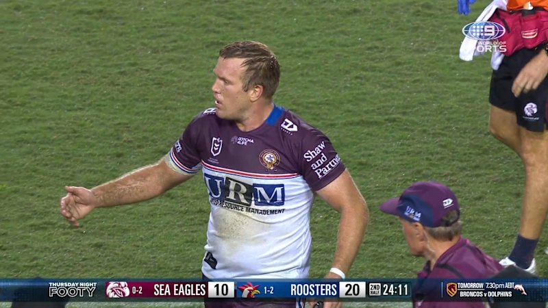 Trbojevic 'not happy' as he's taken off