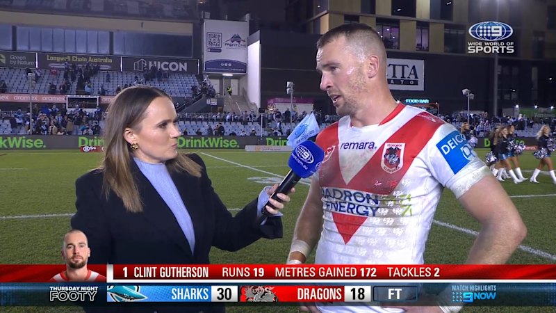 Gutho reacts after tough loss
